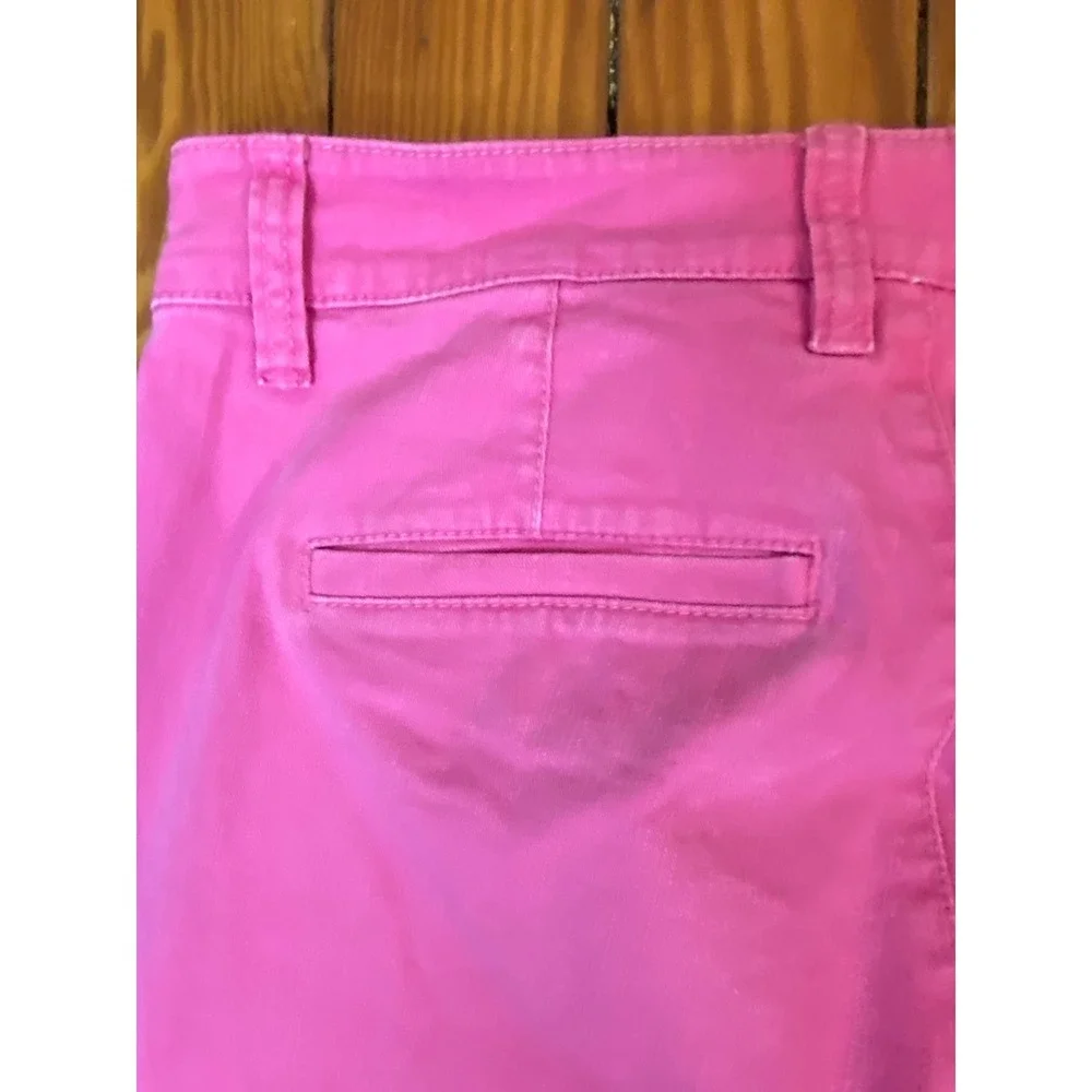 Comfort Denim Pink Cropped Pants‎ Womens Size 10 Capris Mid Rise Stretch New